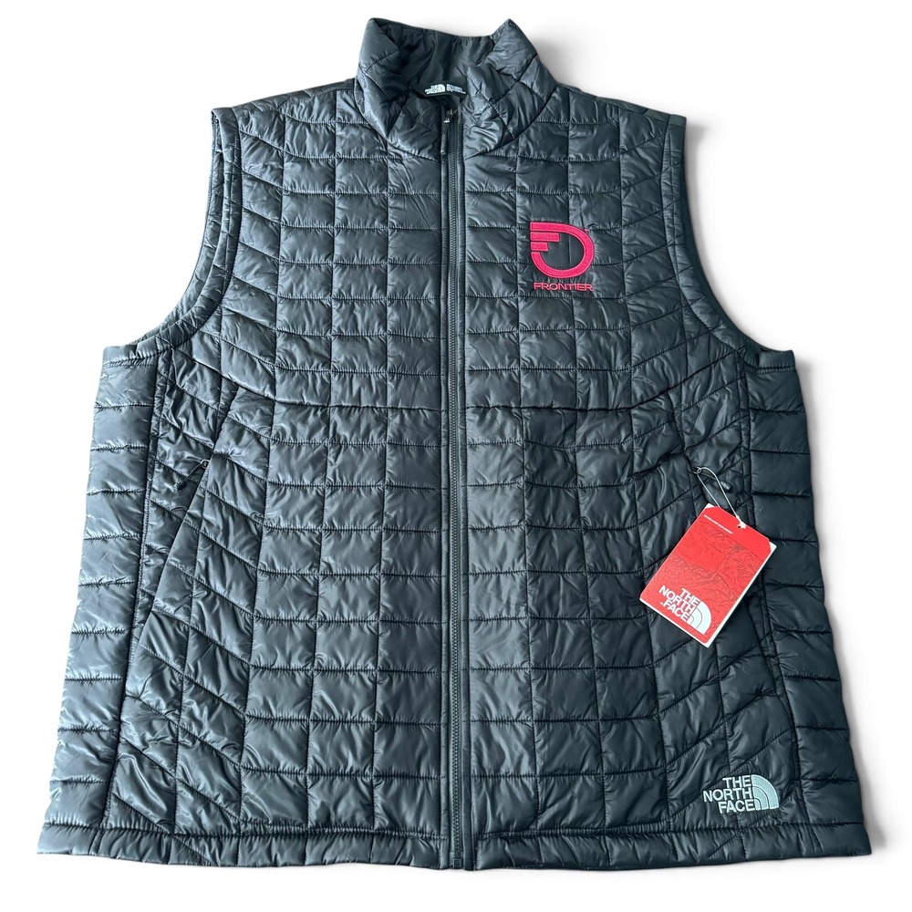 The North Face ThermoBall Trek Vest Mens XL Black Quilted Puffer Sleeveless NWT
